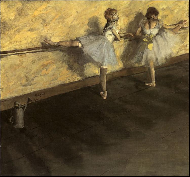 Edgar Degas Dancers Practicing at the Barre oil painting picture